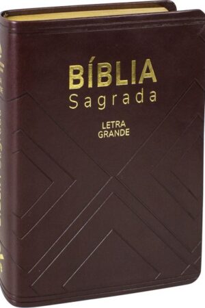 Bíblia Sagrada Evangélica Tamanho Pequeno Letra Grande Linguagem Fácil Capa Marrom Nobre