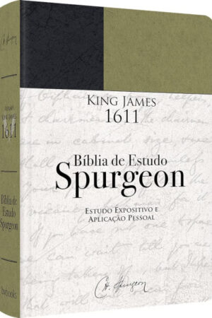 Bíblia de Estudo Spurgeon – BKJ 1611 – Letra Grande – Luxo – Verde e Preta
