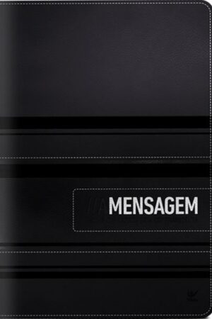 Bíblia A Mensagem  –  Capa Luxo Preta Onetone