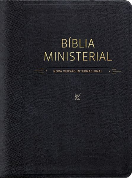 Bíblia Ministerial – NVI – Capa PU Preta Luxo
