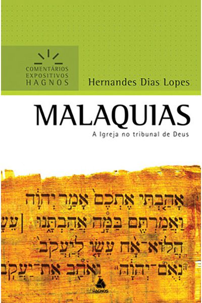 Malaquias – Comentários Expositivos Hagnos